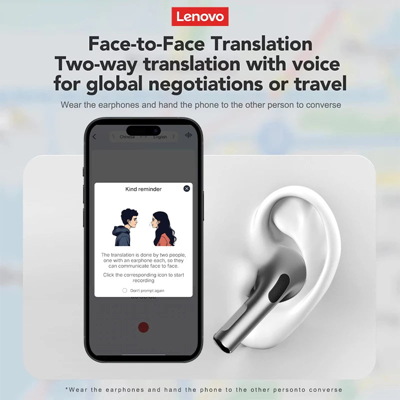 Choice  LP5 PRO AI Earphones Multi-Languages Instant Translation Bluetooth 5.4 Headset Low Latency Live Recording Earbuds