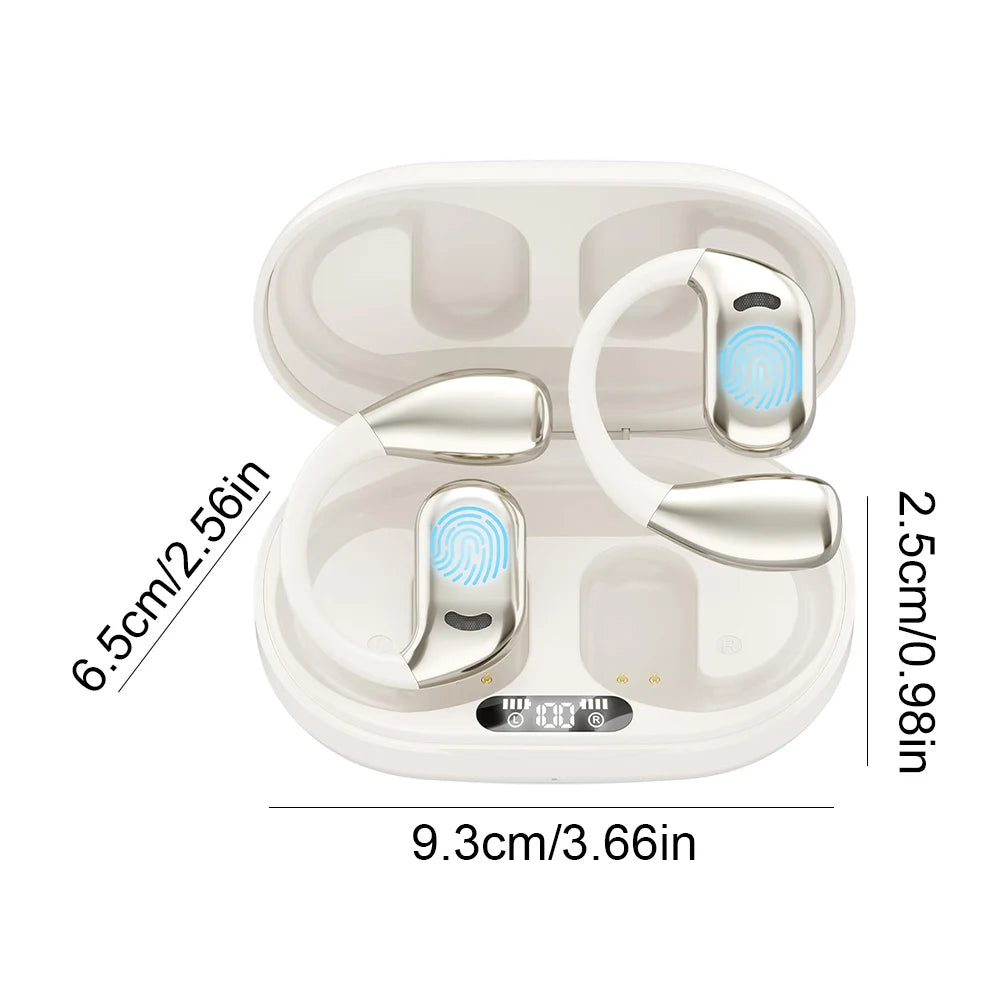 Two-Way Language Translation Earbud Bluetooth 5.4 Real-Time Headphone Translation Touch Control AI Earphones for Travel Business
