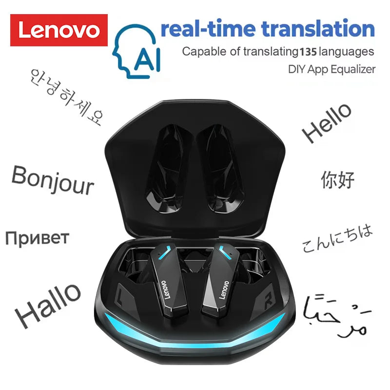 AI Earphones  GM2 Pro Bluetooth 5.4 Gaming Headset Wireless Headphone AI Real-Time Translation Earbuds DIY APP Translator