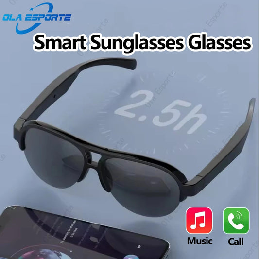 Gafas de sol inteligentes con llamada Bluetooth, deportivas y batería de larga duración