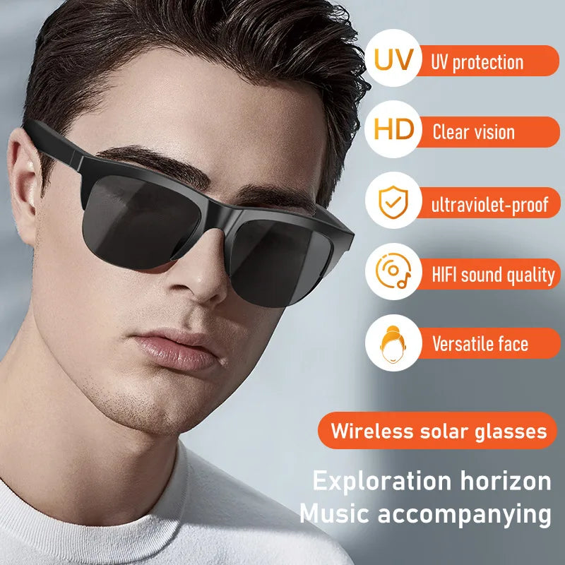 Gafas inteligentes con auriculares Bluetooth integrados y lentes antirreflejantes - Nuevo lanzamiento