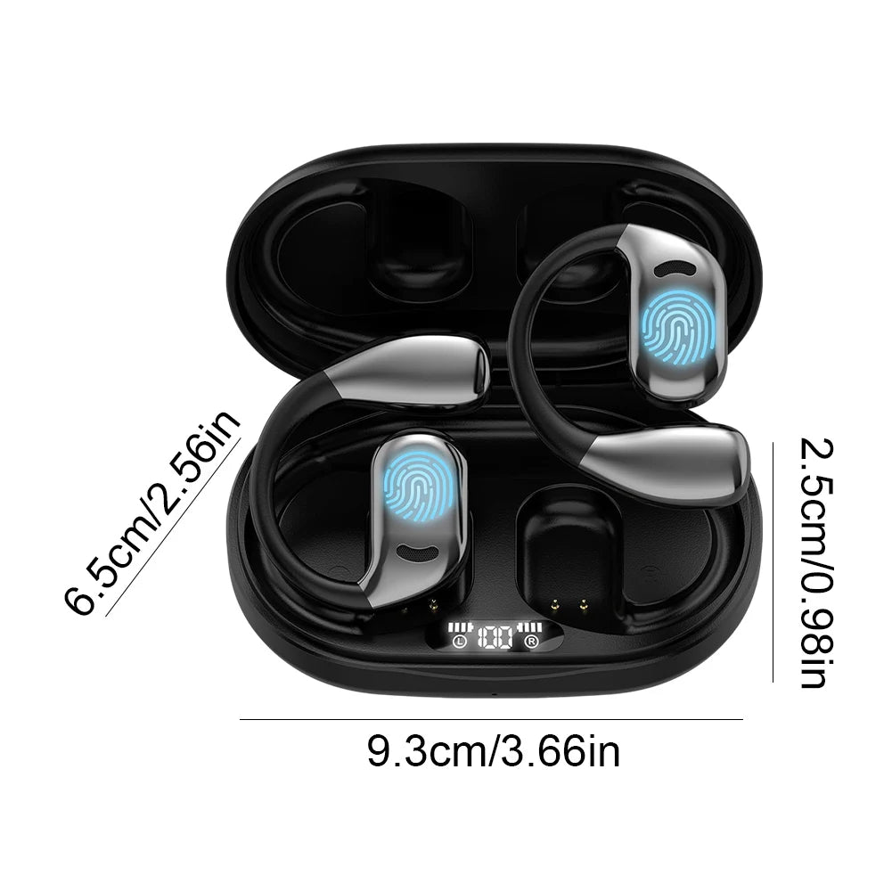 Two-Way Language Translation Earbud Bluetooth 5.4 Real-Time Headphone Translation Touch Control AI Earphones for Travel Business