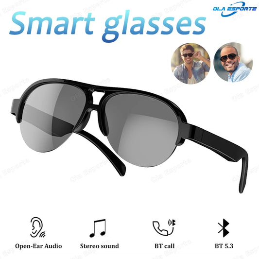 Gafas de sol inteligentes con llamada Bluetooth, deportivas y batería de larga duración