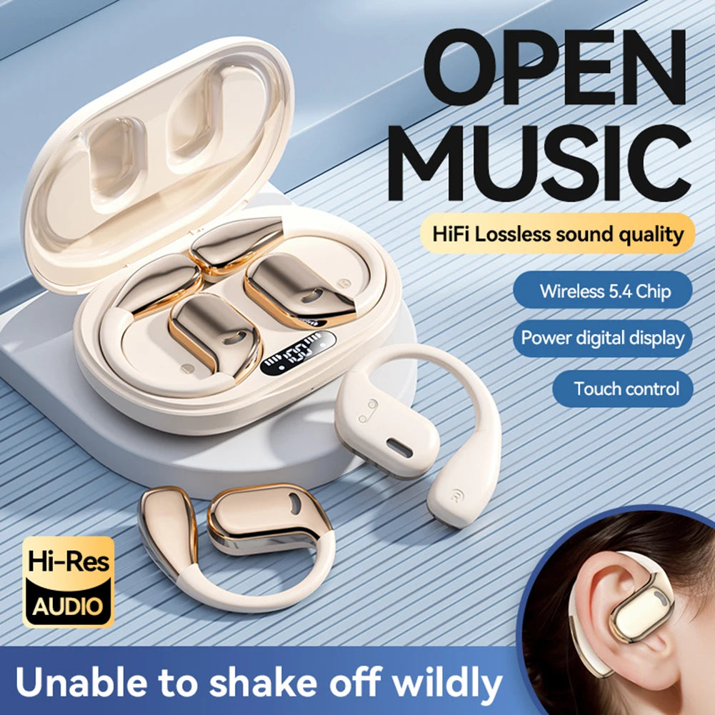 Two-Way Language Translation Earbud Bluetooth 5.4 Real-Time Headphone Translation Touch Control AI Earphones for Travel Business