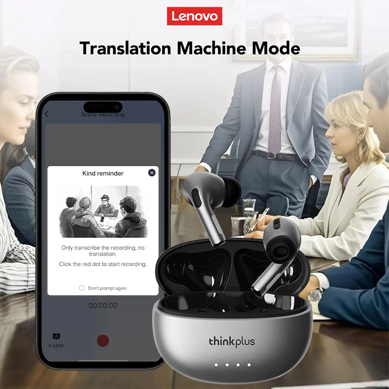 Choice  LP5 PRO AI Earphones Multi-Languages Instant Translation Bluetooth 5.4 Headset Low Latency Live Recording Earbuds